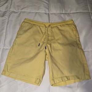 Yellow fashion shorts